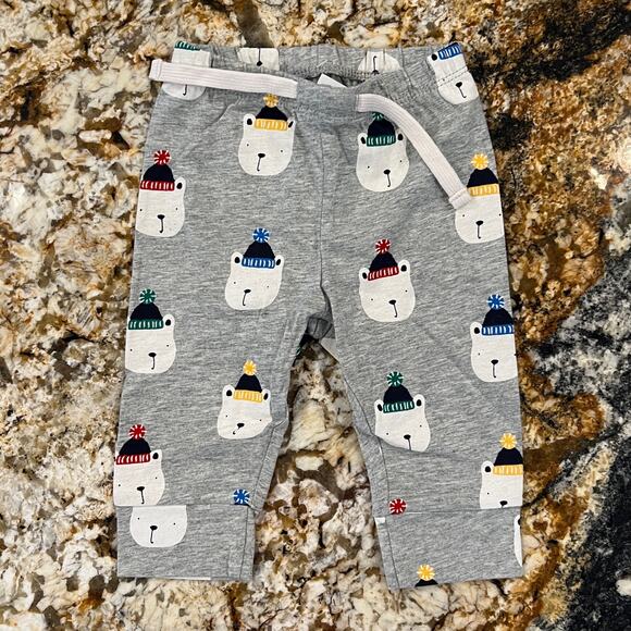 NWT GAP Baby Grey W/Polar Bear Print Bodysuit & Pull-On Pants - SIZE 3-6M - Picture 3 of 10
